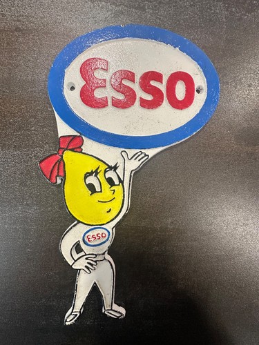Esso oil sign - ,, iron