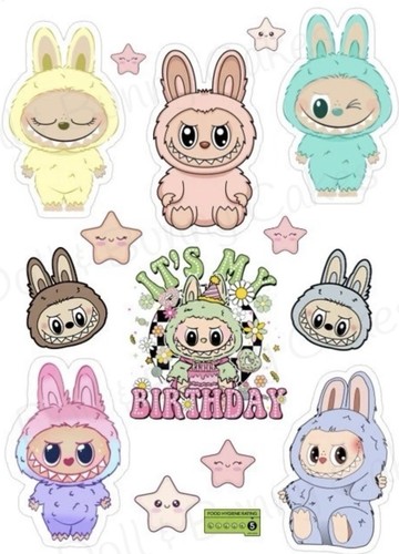 Labubu edible cake - cake, toppers