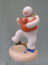 The Snowman Father Christmas Coalport  DANCING WITH TEDDY