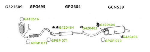 Exhaust silencer tail - silencer,