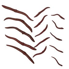 15pc POP UP FLOATING WORMS 3 SIZES LOB EARTH WORM ARTIFICIAL WORMS