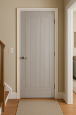 Internal Light Grey Somerset Pre-Finished In Standard Or Fire Door Brand New