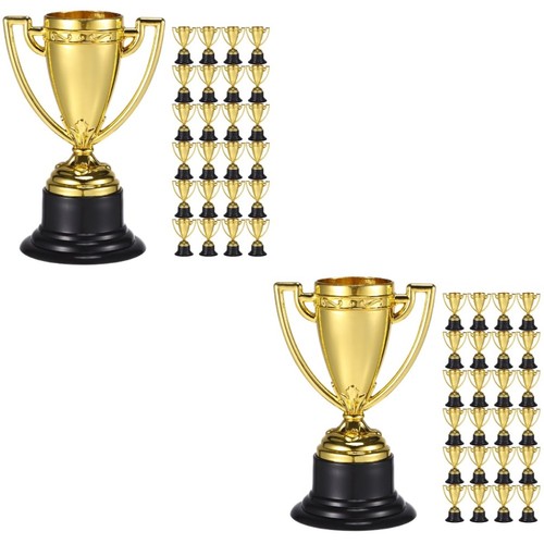 Gold plastic trophies for - gold,