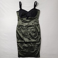 Pinup Girl Deadly Dames Courtesan Wiggle Dress Satin Retro Rockabilly Glam Belt