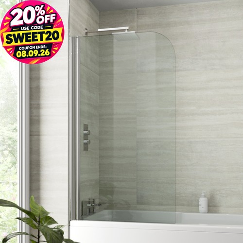 800mm bath shower screen - bath,