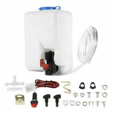 Windshield Washer Bottle 12V Windscreen Washer Pump 1.5L Fluid Tank Sprayer Kit