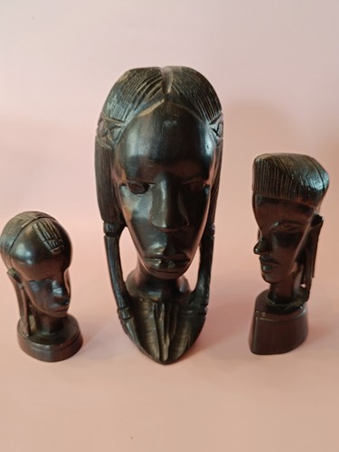 Assorted vintage wooden carved - wooden,