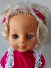 Vintage Palitoy 3047 18F7 Pull String Talking Doll 22" Pink Velvet Dress 1960/70