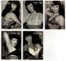 Bettie Page The Private Collection Set 1, 2011: 5 Card Prism X-Ray Set #X1-X5