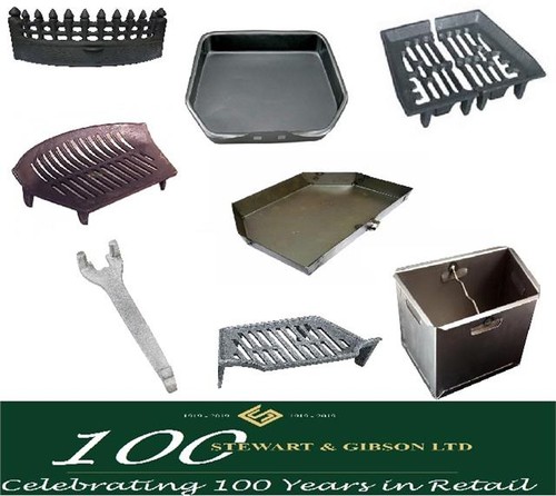 Fireplace grates and ashpans - and,