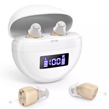 1 Pair Of Digital Hearing Aid Severe Loss Rechargeable Invisible ITE Ear Aids
