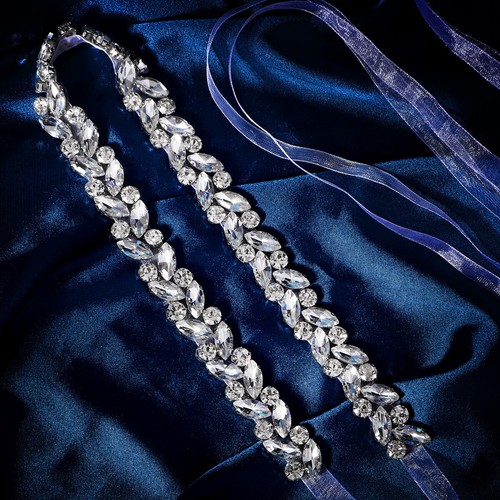 Vintage crystal bridal sash - vintage,