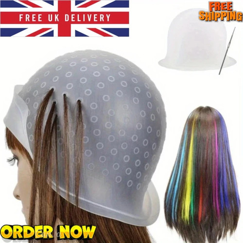 Silicone hair highlighting cap - hair,