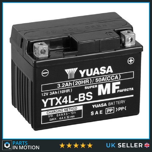 Genuine yuasa ytx4l high - yuasa,