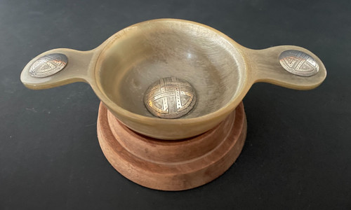 Antique silver and horn - antique,