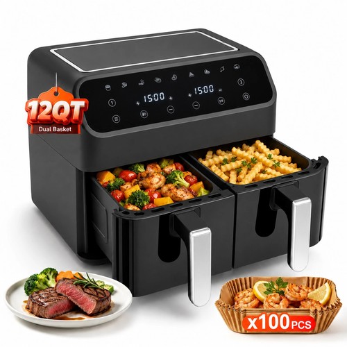 12l dual zone air fryer - 12l,