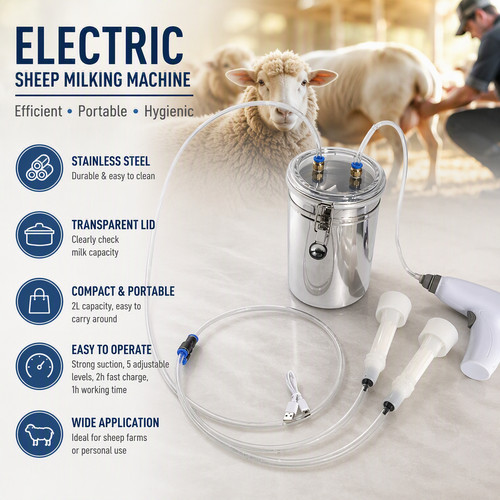 Sheep milking machine - sheep,