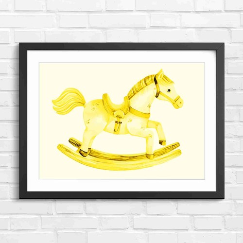 Whimsical vintage rocking - vintage,