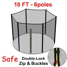 HOMCOM 10FT Replacement Safety Trampoline Net Enclosure Surround Outdoor Sports