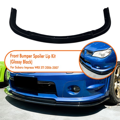 Gloss black front spoiler lip - gloss,