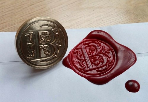 Letter wax seal - b, (brand