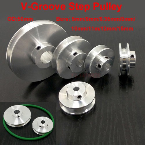 50mm outer diameter - 50mm, v-groove