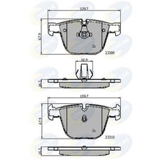 Brake Pads Set For BMW 1
