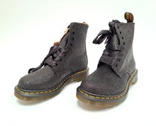 Dr Marten Air Wair Womens Boots 1460 Pascal Black Glitter Size 4 