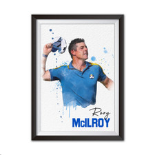 Rory McIlroy Watercolour Style