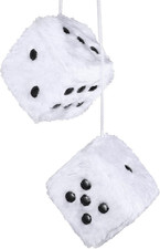 Fuzzy Dice for Car Mirror, 1