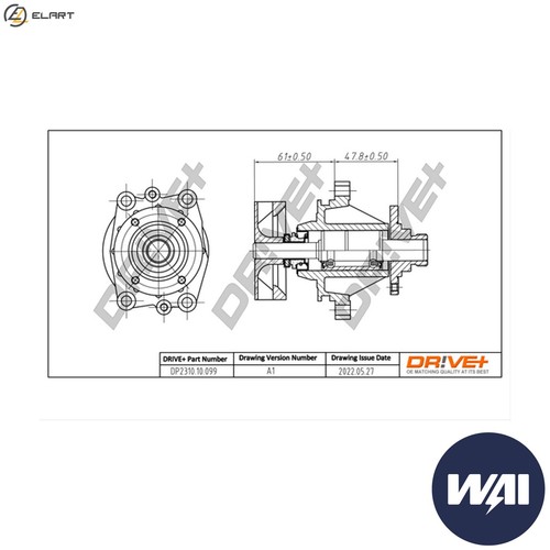 Water pump engine cooling - pump,