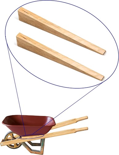 Wooden wheelbarrow wedge - wooden,