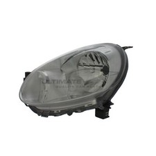 Headlight Fits Nissan Micra K13 W02A 2010-2013 Chrome Headlamp Passenger Side