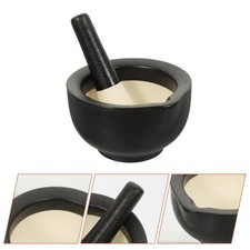  Mini Grinding Bowl Baby Small Mortar and Pestle Ceramic Molcajete