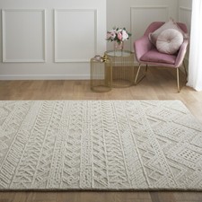 Cream Beige Moroccan Tribal