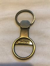 BARBOUR Brass Key Fob - NEW