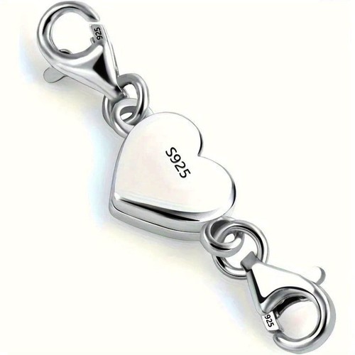 925 sterling silver heart - silver,