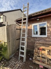 Aluminium Double Extension Ladder 13 Rung 3.5m X 2