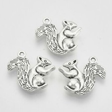 Tibetan Silver Charms Squirrel