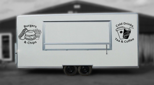 Burger van stickers fast food - burger, stickers,