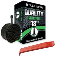 Baldwins 18 x 2.125 Bike Cycle Inner Tube Schrader Car Valve +BALDYS TYRE LEVER