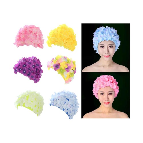 Flower swim cap - swim, caps