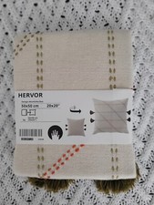 Ikea Hervor 50 x 50 cm cushion cover with tassles