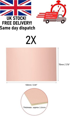 2pcs 70x100mm single sided - 2pcs, single-sided