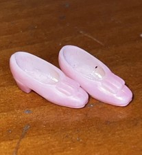 Vintage Palitoy Pippa Doll  1 Pair Pale Pink Bow Topped Shoes