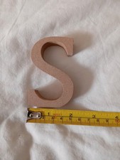 Freestanding Wooden S Letter