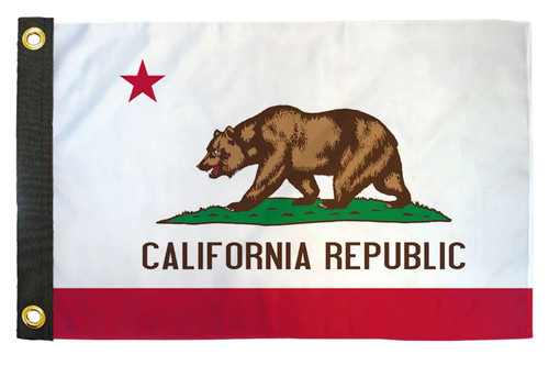 California flag 12x18in - flag, boat