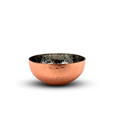 Traditional Indian Hammered Copper/Stainless Steel Bowl Sauce Pots - 3 Sizes
