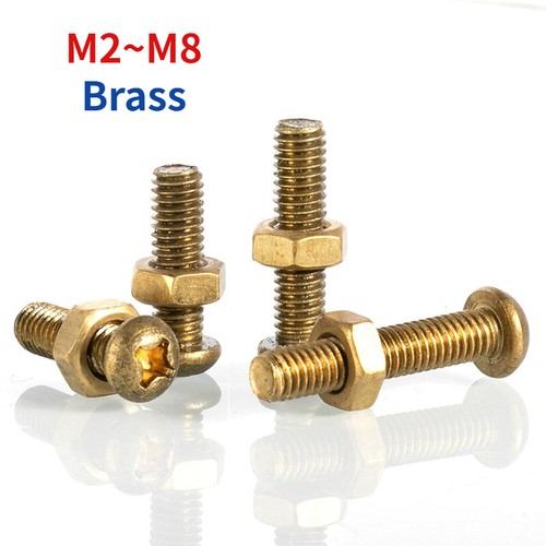 Phillips pan button head bolts - head,
