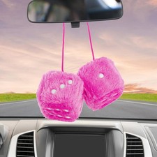 Fuzzy Dice for Car Mirror Pair